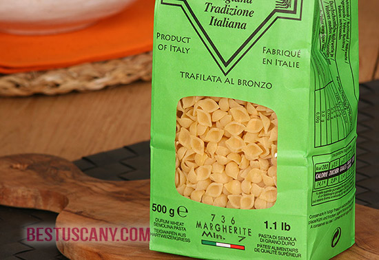 margherite pasta trafilata bronzo - Tuscan salami