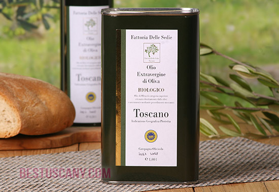 olio bio fattoria sedie igp toscano 1l - extra virgin olive oil